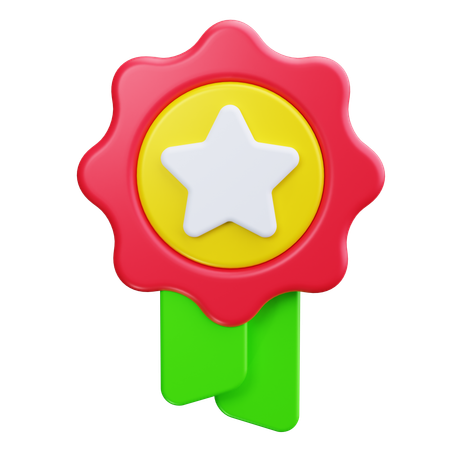 Recognition Ribbon  3D Icon