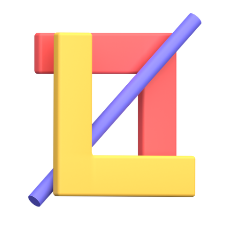 Recadrer  3D Icon