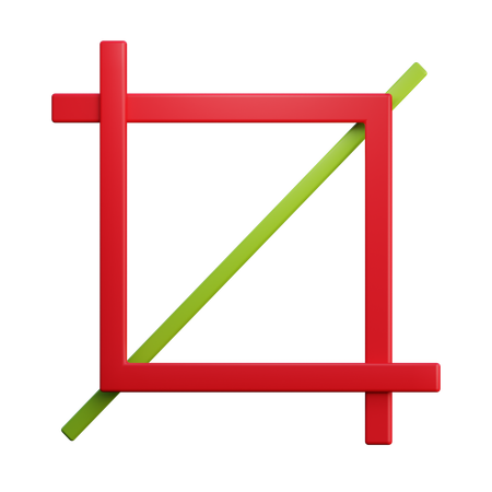 Recadrer  3D Icon