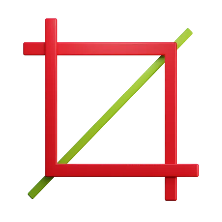 Recadrer  3D Icon