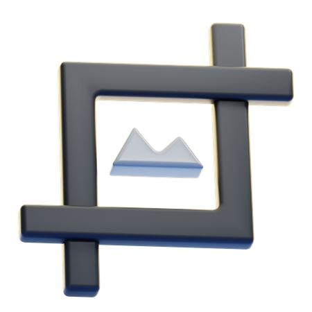 Recadrer  3D Icon