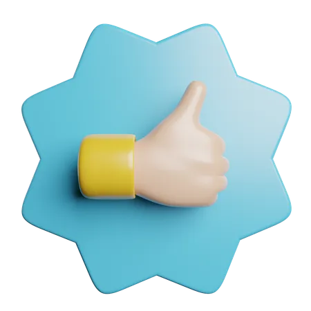 Recommended Like Gesture 3D Icon