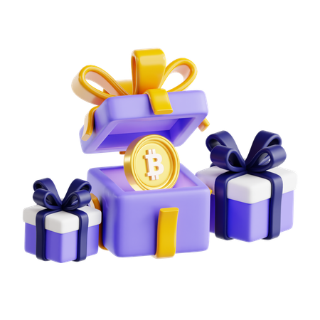 Recompensa de bitcoin  3D Icon