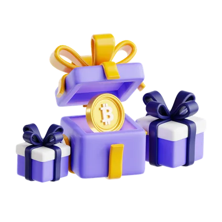 Recompensa de bitcoin  3D Icon