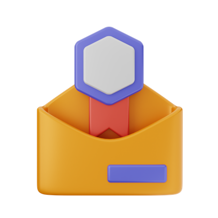 Recompensa por correo  3D Icon