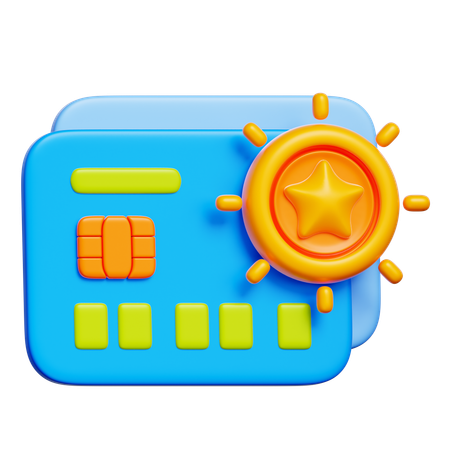 Recompensas de tarjetas de crédito  3D Icon
