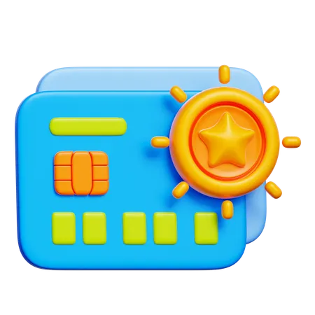 Recompensas de tarjetas de crédito  3D Icon
