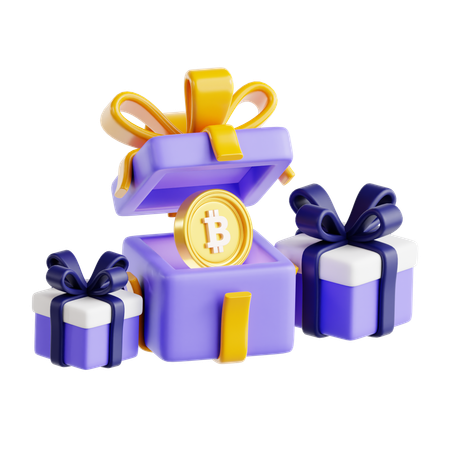 Récompense Bitcoin  3D Icon