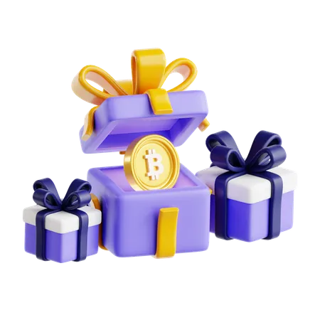 Récompense Bitcoin  3D Icon