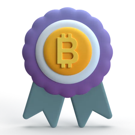 Récompense Bitcoin  3D Icon