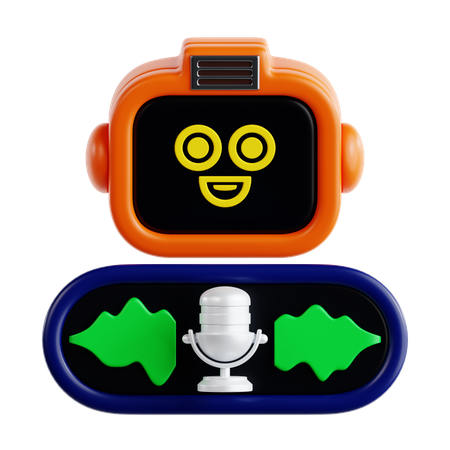 Reconhecimento de fala  3D Icon