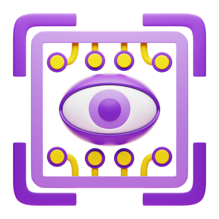 Reconhecimento de imagem  3D Icon