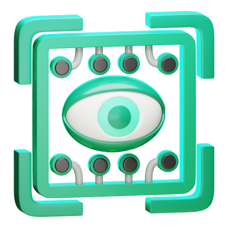 Reconhecimento de imagem  3D Icon