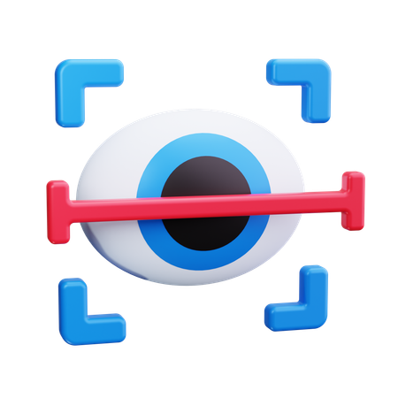 Reconhecimento de íris  3D Icon