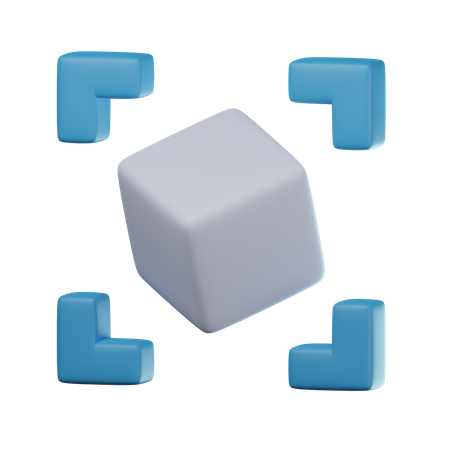 Reconhecimento de objeto  3D Icon