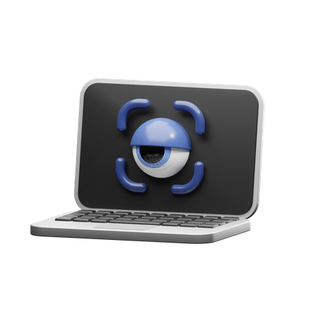 Reconhecimento de retina  3D Icon