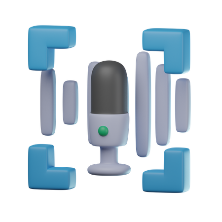 Reconhecimento de voz  3D Icon
