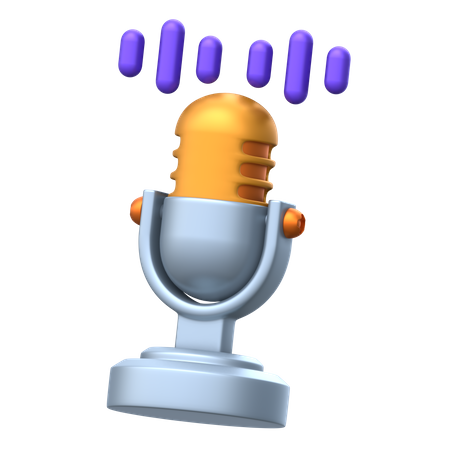 Reconhecimento de voz  3D Icon