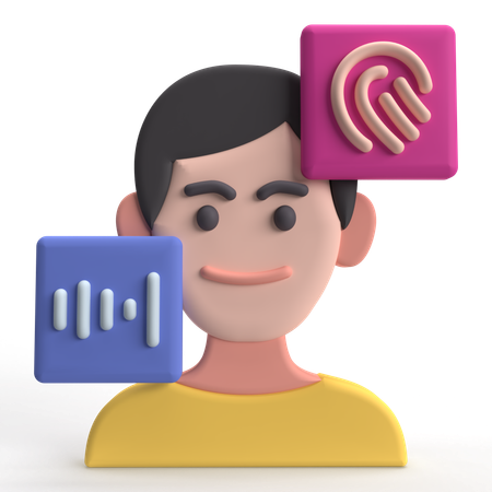 Reconhecimento de voz  3D Icon