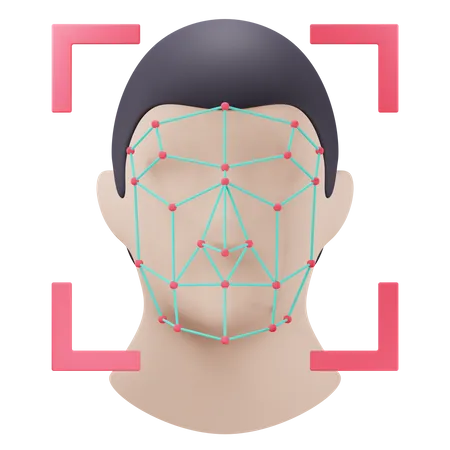 Reconhecimento Facial  3D Icon