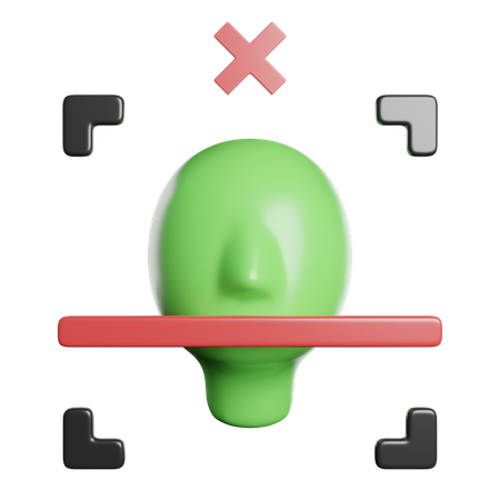 Reconnaissance de visage  3D Icon