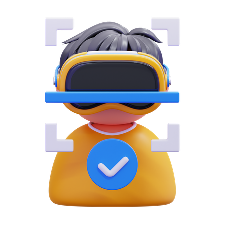 La reconnaissance faciale  3D Icon