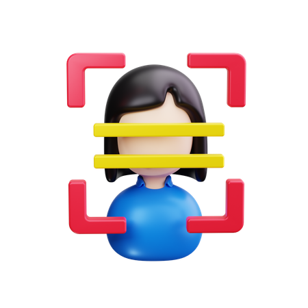 Reconnaissance de visage  3D Icon