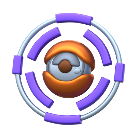 Reconnaissance oculaire  3D Icon