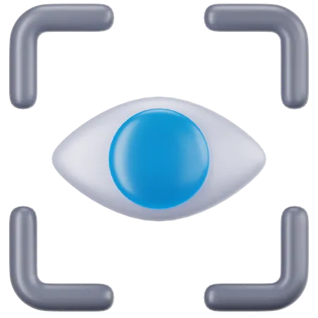 Reconnaissance oculaire  3D Icon