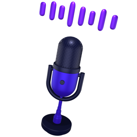 Reconocimiento de voz  3D Icon