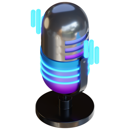 Reconocimiento de voz  3D Icon