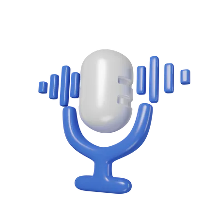 Reconocimiento de voz  3D Icon