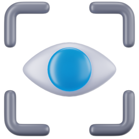 Reconocimiento ocular  3D Icon