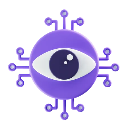 Reconocimiento ocular  3D Icon