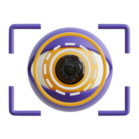 Reconocimiento ocular  3D Icon