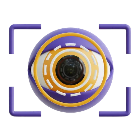 Reconocimiento ocular  3D Icon