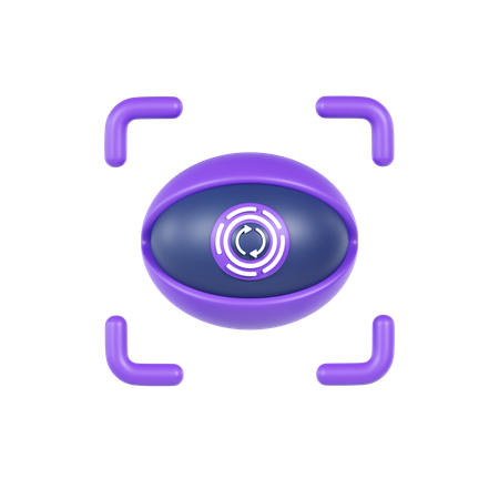 Reconocimiento ocular  3D Icon