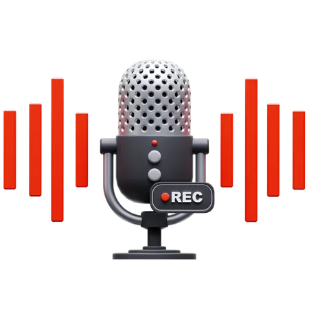 Record  3D Icon
