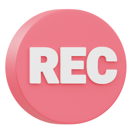 Record  3D Icon