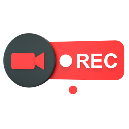 Record  3D Icon