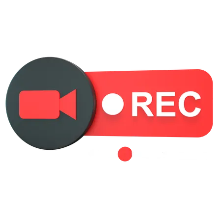 Record  3D Icon