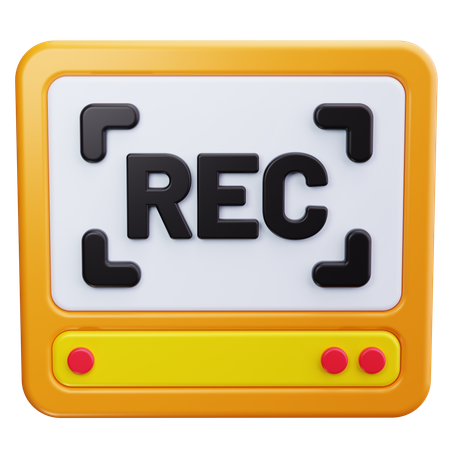 Record  3D Icon