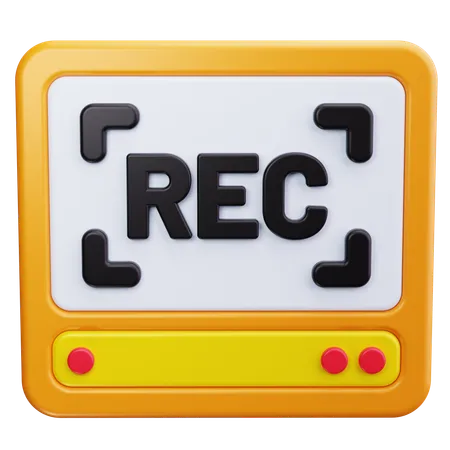 Record  3D Icon