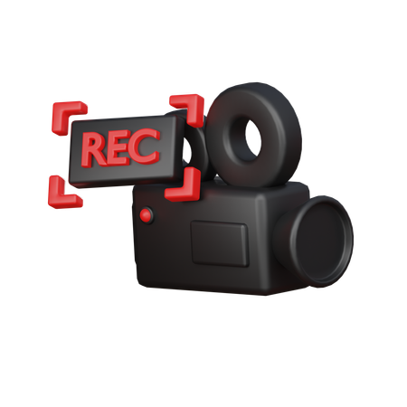 Record  3D Icon