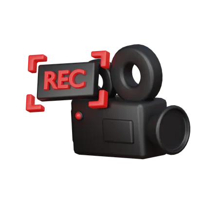 Record  3D Icon