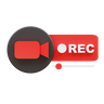 record 3d logo