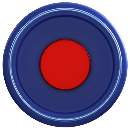 3 D Render Record Button Illustration 3D Icon