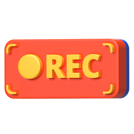 Record Button  3D Icon