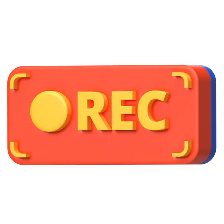 Record Button  3D Icon