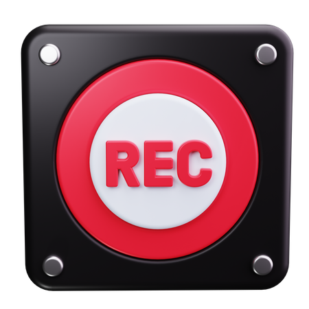 Record Button  3D Icon